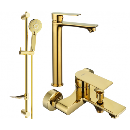 Mexen Royo D40 vannikomplekt, kuldne - 72213DF40-50