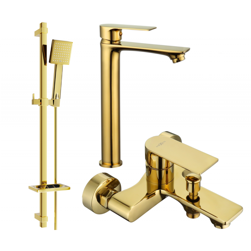 Mexen Royo DQ45 ensemble de baignoire, doré - 72213DQ45-50