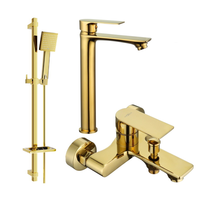 Mexen Royo DQ45 vannikomplekt, kuldne - 72213DQ45-50