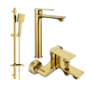 Mexen Royo DQ45 ensemble de baignoire, doré - 72213DQ45-50