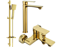 Mexen Royo DQ45 conjunto de baño, dorado - 72213DQ45-50