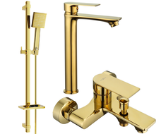 Mexen Royo DQ45 vannikomplekt, kuldne - 72213DQ45-50