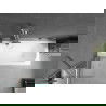 Mexen Vega rechthoekige badkuip 170 x 70 cm met ombouw en 1-delige scherm 50 cm, transparant, chroom - 550117070X9505000001