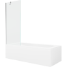 Mexen Vega Rechteckwanne 170 x 70 cm mit Verkleidung und 1-flügeliger Sichtschutz 70 cm, transparent, chrom - 550117070X9507000?