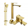 Mexen Royo DQ62 Bathtub Set, Gold - 72213DQ62-50