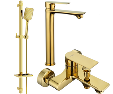 Mexen Royo DQ62 ensemble de baignoire, doré - 72213DQ62-50