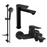 Mexen Royo DF05 conjunto de banheira, preto - 72213DF05-70