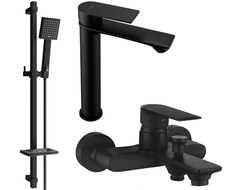 Mexen Royo DQ45 vannikomplekt, must - 72213DQ45-70