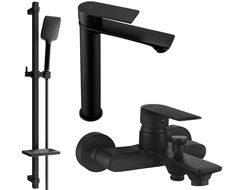 Mexen Royo DQ62 vannikomplekt, must - 72213DQ62-70