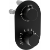 Mexen Kai robinet thermostatique bain-douche à 3 sorties, noir - 77602-70