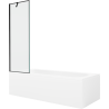 Mexen Vega rechteckige Badewanne 170 x 70 cm mit Verkleidung und 1-flügeliger Duschwand 60 cm, schwarzes Muster - 550117070X950?
