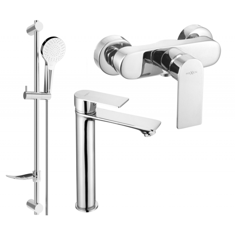 Mexen Royo DF05 shower set, chrome - 72214DF05-00