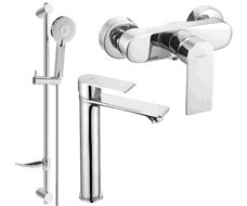 Mexen Royo DF40 Duschset, Chrom - 72214DF40-00