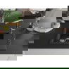 Mexen Enzo granit Spüle 1-Becken mit Abtropffläche und Küchenarmatur Flora, schwarz/silber metallic - 6506-73-670401-00