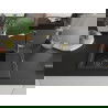 Mexen Enzo granieten gootsteen 1-bak met afdruiprek en keukenkraan Flora, zwart/zilver metallic - 6506-73-670401-57-B