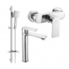 Mexen Royo DQ45 ensemble de douche, chrome - 72214DQ45-00