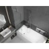 Mexen Vega Rechteckwanne 180 x 80 cm mit Verkleidung und 1-flügeliger 50 cm Abtrennung, transparent, Chrom - 550118080X95050000?