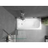 Mexen Vega rechteckige Wanne 180 x 80 cm mit Verkleidung und 1-flügeliger Duschabtrennung 60 cm, transparent, Chrom - 550118080?