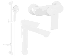 Mexen Royo DF05 doucheset, wit - 72214DF05-20