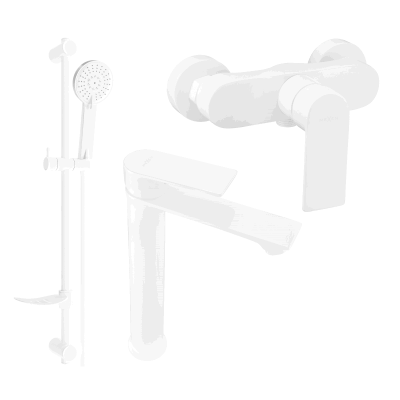 Mexen Royo DF40 conjunto de duche, branco - 72214DF40-20