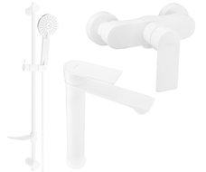 Mexen Royo DF40 Dusch-Set, wäiss - 72214DF40-20