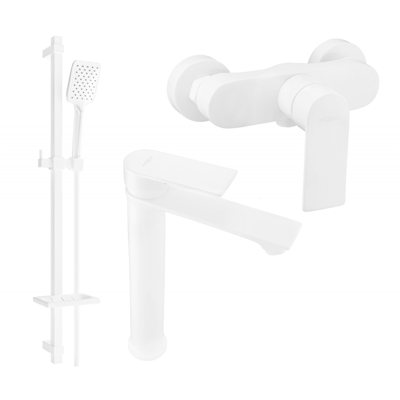 Mexen Royo DQ62 set doccia, bianco - 72214DQ62-20