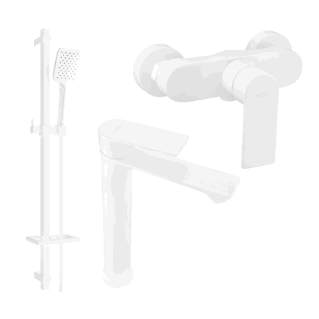 Mexen Royo DQ62 Dusch-Set, weiß - 72214DQ62-20