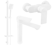 Mexen Royo DQ62 tuš set, bijeli - 72214DQ62-20