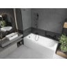 Mexen Vega rechteckige Wanne 180 x 80 cm mit Verkleidung und 1-flügeliger Trennwand 60 cm, transparent, schwarz - 550118080X950?