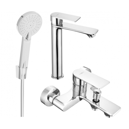 Mexen Royo R40 kylpyammeen sarja, kromi - 72213R40-00