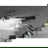 Mexen Vega rechthoekig bad 180 x 80 cm met omkasting en 1-delige schuifwand 90 cm, transparant, zwart - 550118080X9509000070