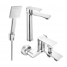 Mexen Royo R45 bath set, chrome - 72213R45-00