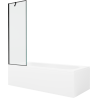 Mexen Vega rechteckige Wanne 180 x 80 cm mit Verkleidung und 1-flügeligem Paravent 60 cm, schwarzes Muster - 550118080X95060070?