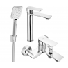 Mexen Royo R62 bath set, chrome - 72213R62-00
