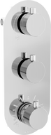 Mexen Kai thermostatic bathtub-shower mixer 3-outlet, chrome - 77603-00