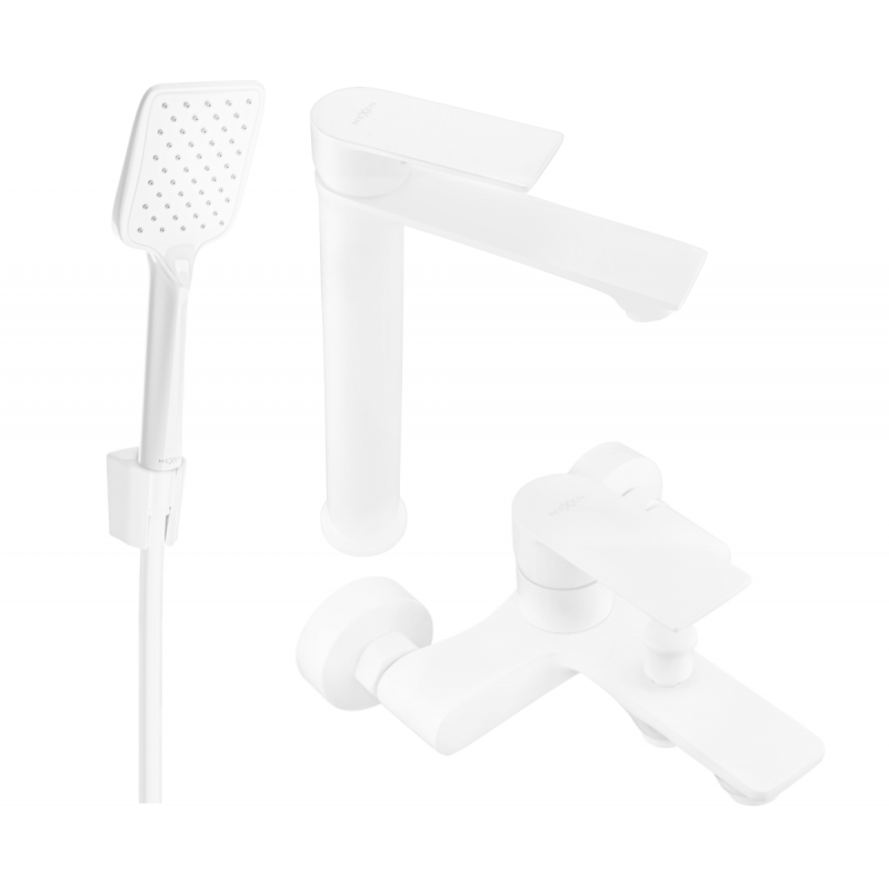 Mexen Royo R62 juego de baño, blanco - 72213R62-20