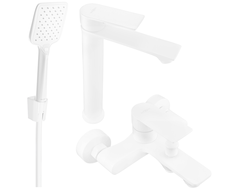 Mexen Royo R62 bath set, white - 72213R62-20