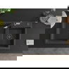 Mexen Tomas 2-bowl granite sink with Flora kitchen tap, black speckled - 6516-76-670401-07-B