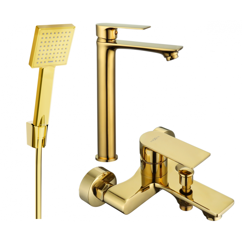 Mexen Royo R45 conjunto de baño, dorado - 72213R45-50