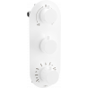 Mexen Kai grifo termostático de bañera y ducha de 3 salidas, blanco - 77603-20