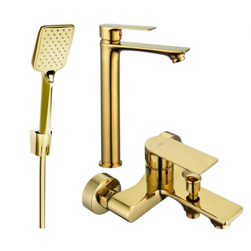 Mexen Royo R62 kylpyhuonesetti, kultainen - 72213R62-50
