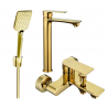 Mexen Royo R62 bathtub set, gold - 72213R62-50