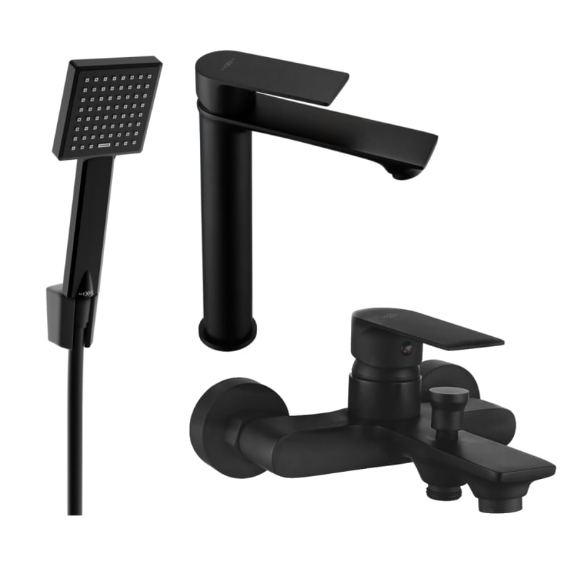 Mexen Royo R45 vannikomplekt, must - 72213R45-70