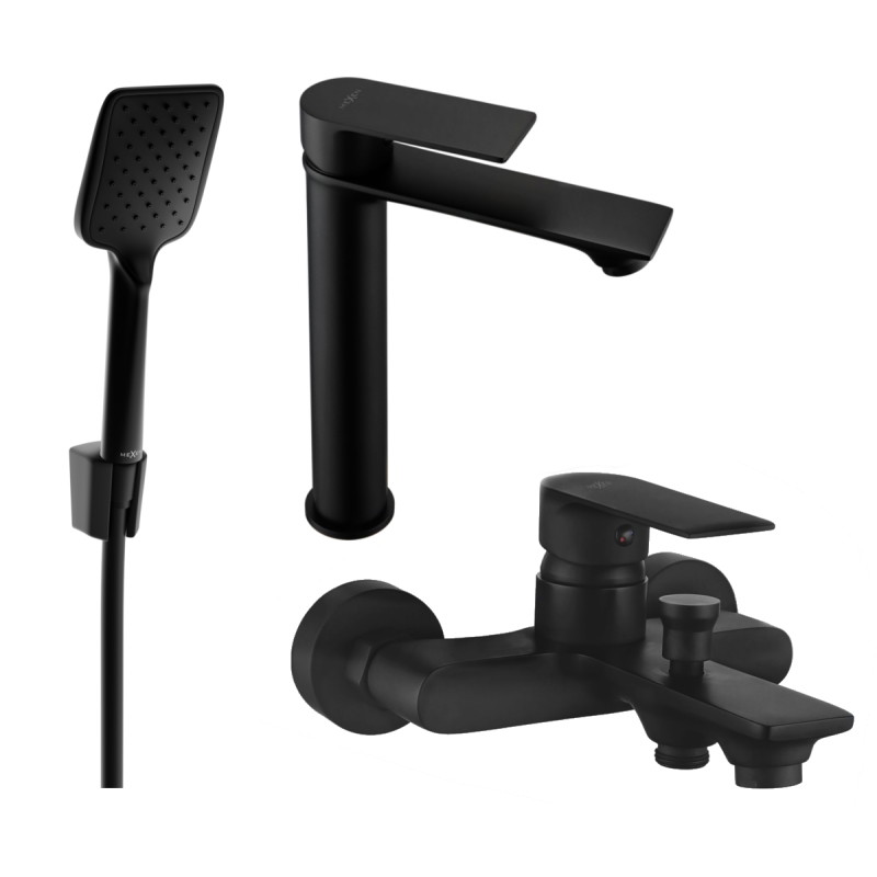 Mexen Royo R62 vannikomplekt, must - 72213R62-70