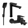 Mexen Royo R62 vannikomplekt, must - 72213R62-70