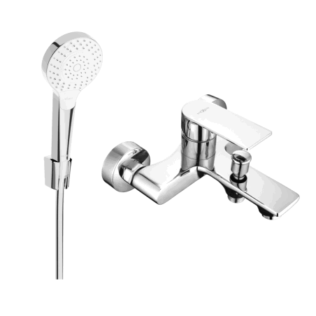 Mexen Royo R05 bath tap with shower set, chrome - 7223R05-00