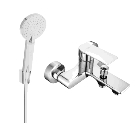 Mexen Royo R40 bateria wannowa z zestawem prysznicowym, chrom - 7223R40-00