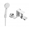 Mexen Royo R40 bath mixer with shower set, chrome - 7223R40-00