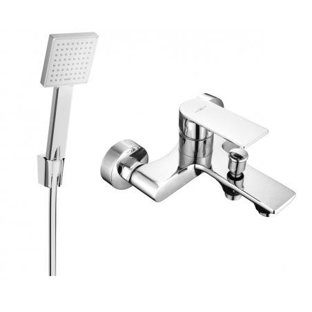 Mexen Royo R45 Bath Faucet with Shower Set, Chrome - 7223R45-00