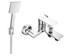 Mexen Royo R45 Bath Faucet with Shower Set, Chrome - 7223R45-00